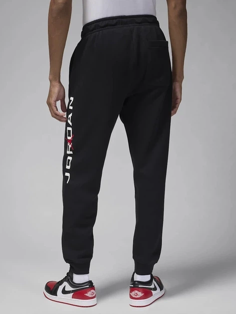 Спортивные штаны утепленные мужские Nike Jordan Essentials Air Fleece HQ4645-010 XL Black/White (197602526936) - Фото 2 Спортивные штаны утепленные мужские Nike Jordan Essentials Air Fleece HQ4645-010 XL Black/White (197602526936) - изображение 2