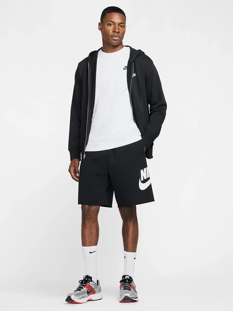 Шорты короткие мужские Nike Club Alumni French Terry FQ4950-010 XL Black/Black/White (197859177363) - Фото 3 Шорты короткие мужские Nike Club Alumni French Terry FQ4950-010 XL Black/Black/White (197859177363) - изображение 3