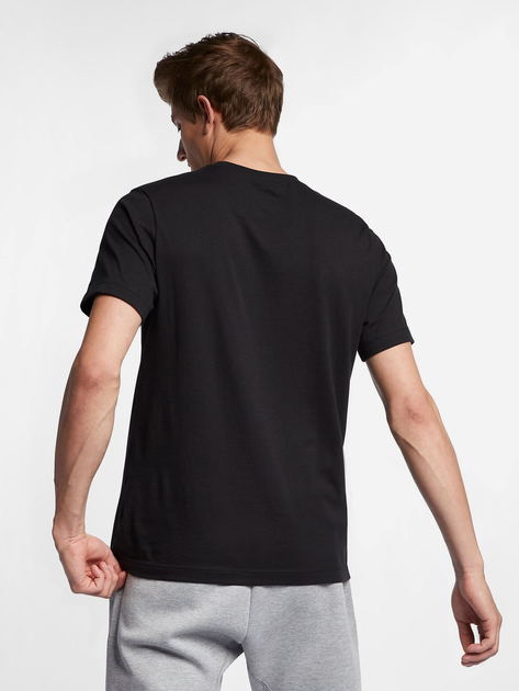 Футболка бавовняна довга чоловіча Nike M Nsw Tee Just Do It Swoosh AR5006-011 M Чорна з принтом (191888623631) - зображення 2