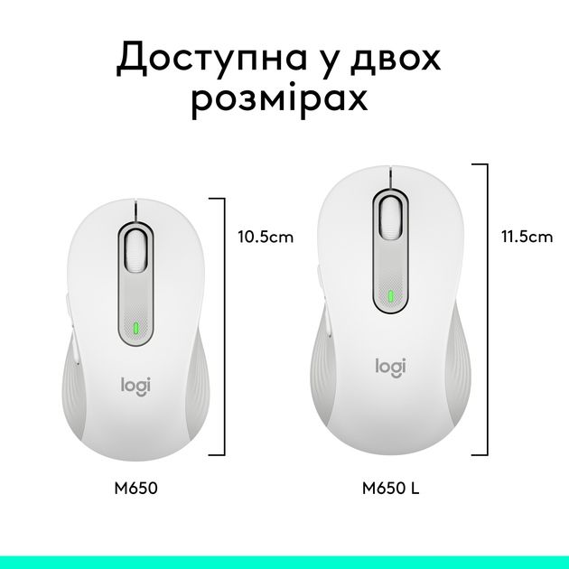 Миша Logitech Signature M650 Wireless Mouse Off-White (910-006255) - зображення 9