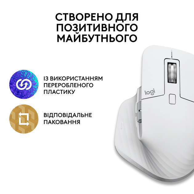 Мышь Logitech MX Master 3S For Mac Performance Wireless Mouse Pale