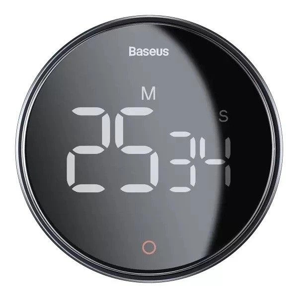 Кухонный цифровой таймер Baseus с магнитным креплением Heyo Rotation Countdown Timer Pro (FMDS000013) Black - изображение 4