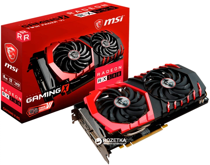 Видеокарта MSI PCI-Ex Radeon RX 580 Gaming X 8GB GDDR5 (256bit