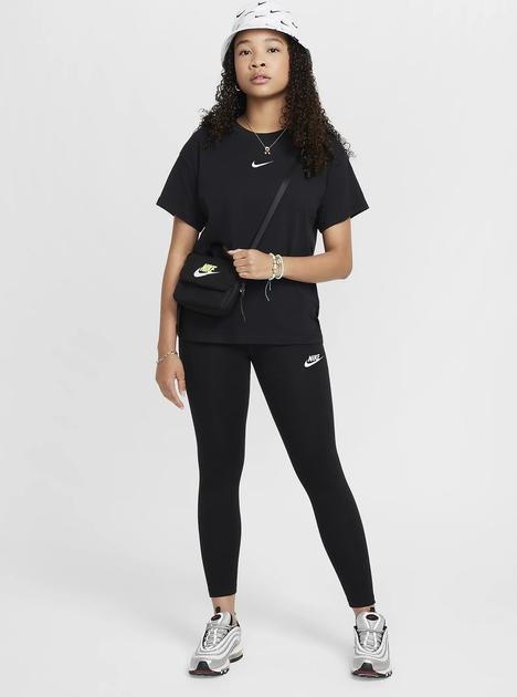 Підліткові спортивні легінси для дівчинки Nike Sportswear Classic FZ5583-010 M (137-147 см) Чорні (197596763263) - зображення 3