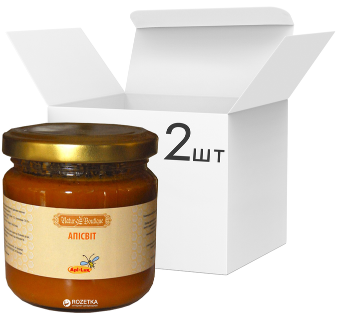 Акція на Упаковка медової суміші Natur Boutique Апісвіт 245 г х 2 шт від Rozetka