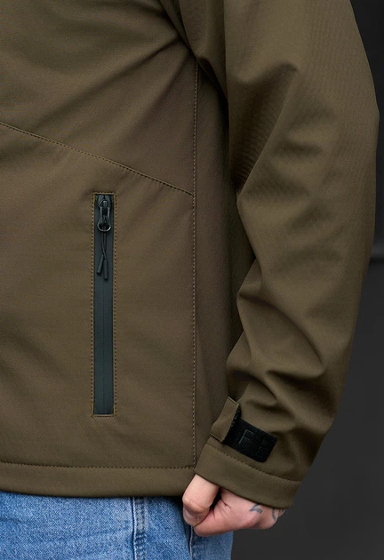 Куртка soft shell Staff nexu dark khaki logo XS (LBL0331) - Фото 6 Куртка soft shell Staff nexu dark khaki logo XS (LBL0331) - изображение 6