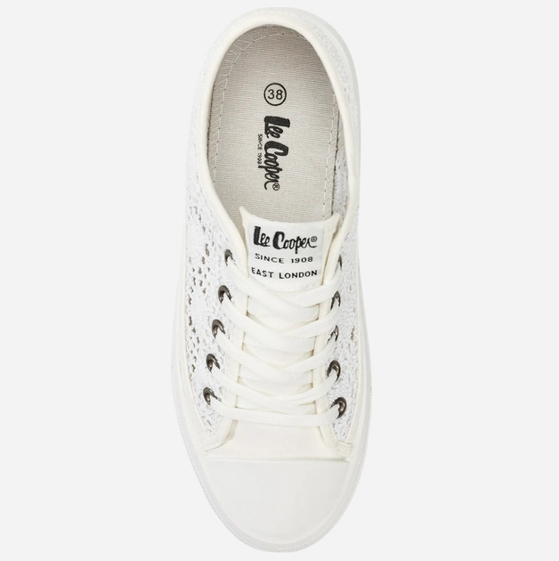 Жіночі кеди низькі Lee Cooper LCW-23-44-1617L 36 23.5 см Білі (5904292117444) - зображення 5