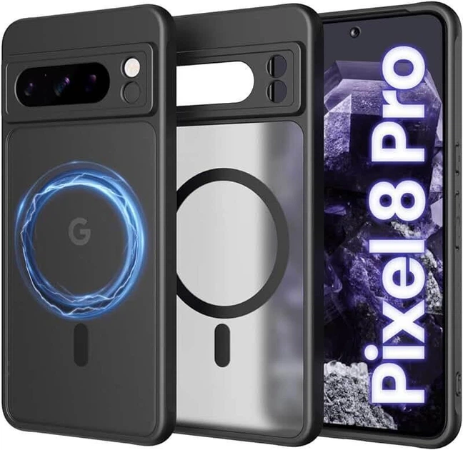 Чохол матовий з підтримкою безпровідного заряджання MagSafe для Google Pixel 8 Pro - изображение 2