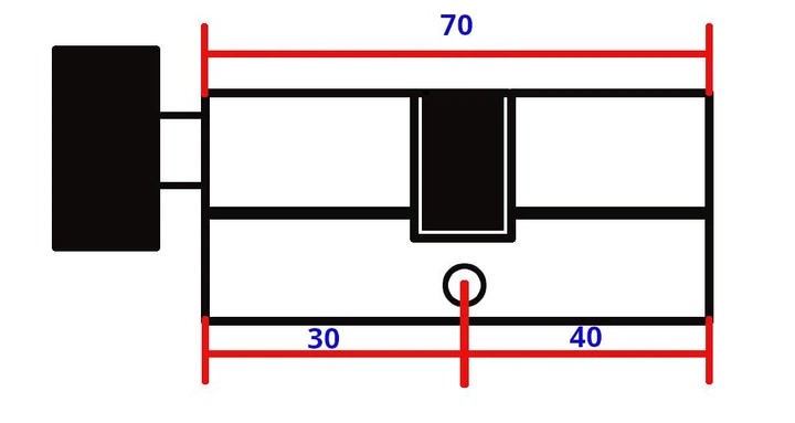 Серцевина КEDR BRASS М70 ZCN (30т*40) brass key (з латунним ключем) - Фото 2 Серцевина КEDR BRASS М70 ZCN (30т*40) brass key (з латунним ключем) - изображение 2