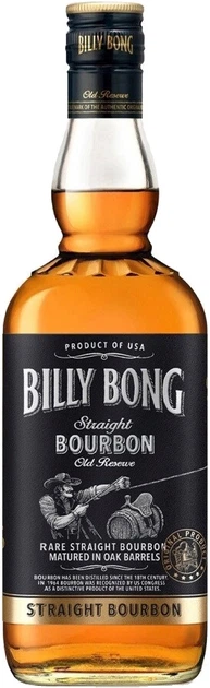 Бурбон Billy Bong Straight Bourbon 0.7 л 40% (3701312800452) - Фото 1 Бурбон Billy Bong Straight Bourbon 0.7 л 40% (3701312800452) - изображение 1