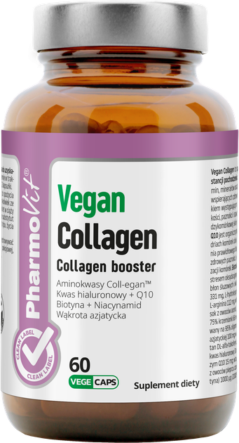 Suplement diety Pharmovit Vegan Collagen Booster 60 kapsułek (5904703901815) - obraz 1