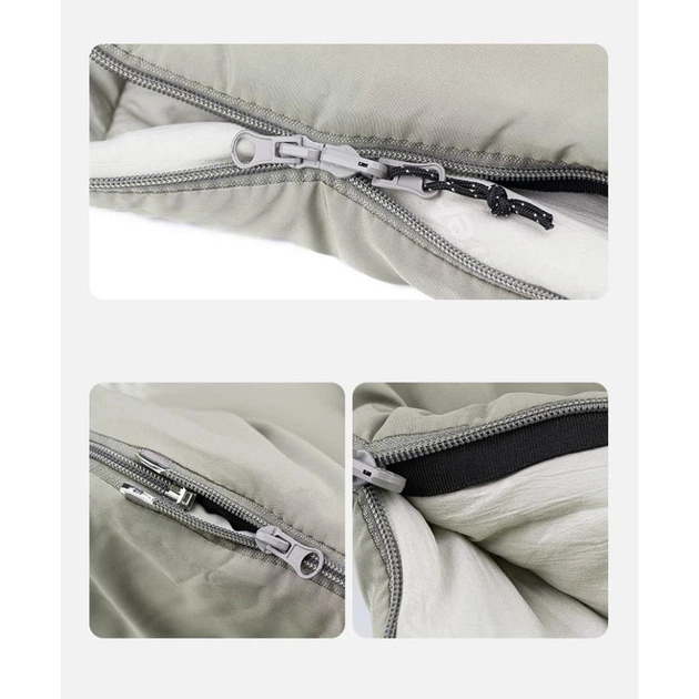 Спальник с капюшоном демисезонный правый +6/+1/-13°C Naturehike M300 NH20MSD02 Зеленый - изображение 10