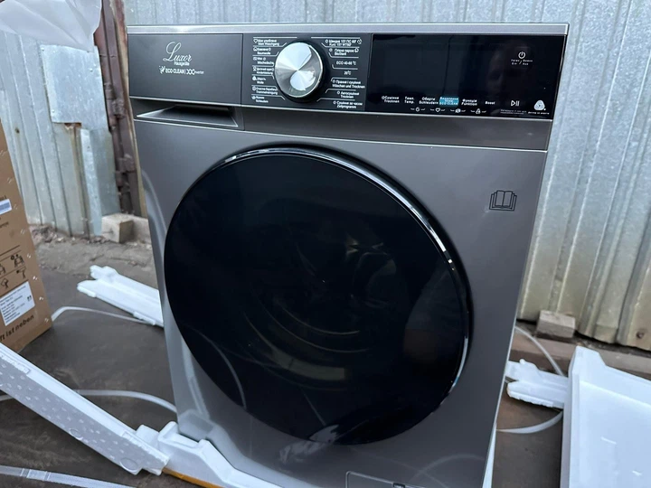 Стиральная машина с сушкой узкая Luxor Wäschetrockner 5947 Max 8 eng Silver Titan EU + смеситель для питьевой воды в подарок - изображение 12