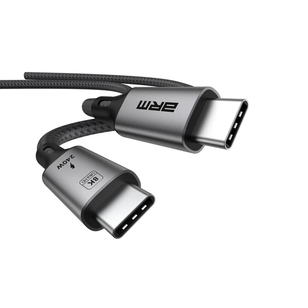Кабель ArmorStandart USB 4.0 USB-C - USB-C 240W 8K 60hz 40Gbps 1m Black (ARM81921) - изображение 2