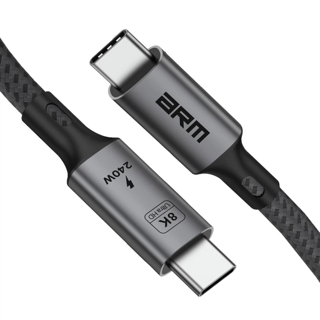 Кабель ArmorStandart USB 4.0 USB-C - USB-C 240W 8K 60hz 40Gbps 1m Black (ARM81921) - изображение 3