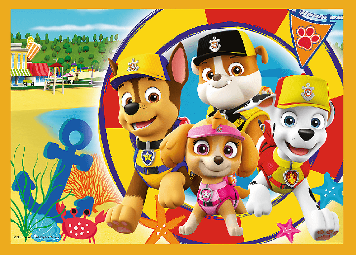Пазли 4 в 1 Цуценячий патруль на відпочинку. Viacom PAW Patrol 34395 (Trefl) - Фото 2 Пазли 4 в 1 Цуценячий патруль на відпочинку. Viacom PAW Patrol 34395 (Trefl) - изображение 2