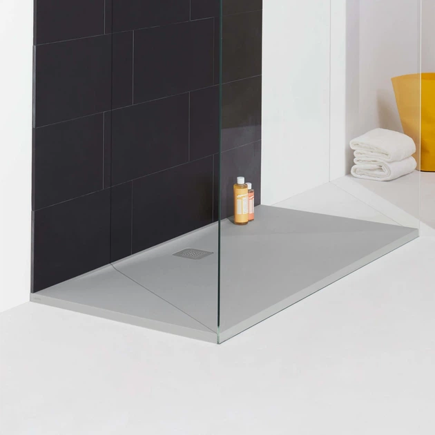 Піддон для душової кабіни LAUFEN Pro 180x90x3.4см прямокутний композит без сифону сірий H2119510770001 - зображення 2
