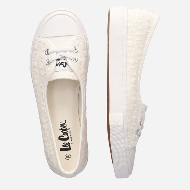 Жіночі кеди низькі Lee Cooper LCW-25-31-3447L 38 24.5 см Білі (5904292167531) - зображення 7