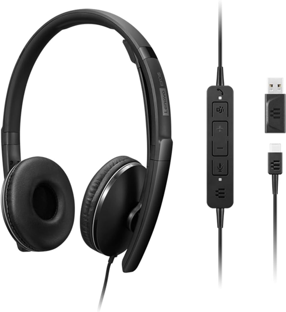 Навушники Lenovo Wired ANC Headset Gen 2 (Teams) (4XD1M45627) - зображення 3