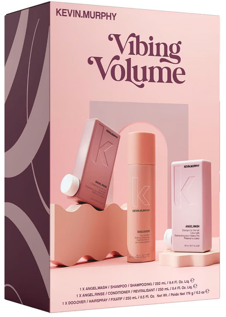 Zestaw do pielęgnacji włosów Kevin Murphy Vibing Volume Szampon Angel Wash 250 ml + Odżywka Angel Rinse 250 ml + Lakier pudrowy Doo Over 250 ml (9339341062301) - obraz 1