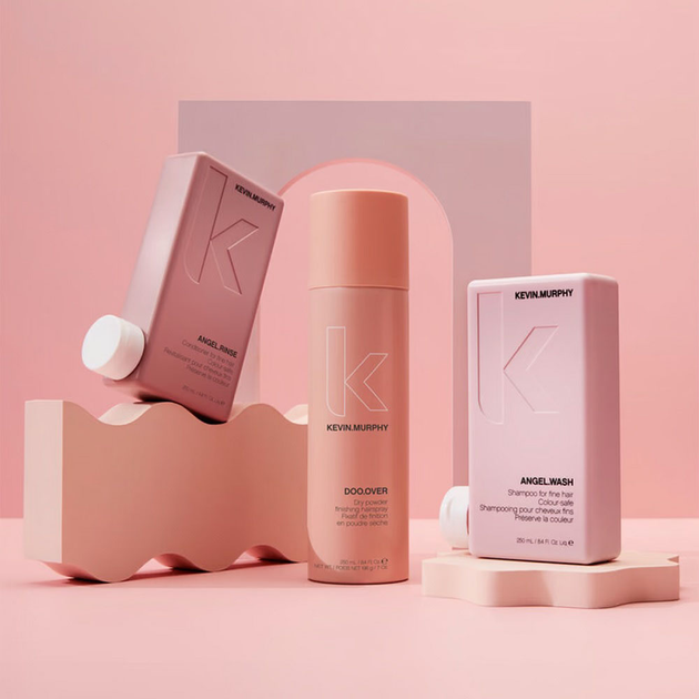 Zestaw do pielęgnacji włosów Kevin Murphy Vibing Volume Szampon Angel Wash 250 ml + Odżywka Angel Rinse 250 ml + Lakier pudrowy Doo Over 250 ml (9339341062301) - obraz 2