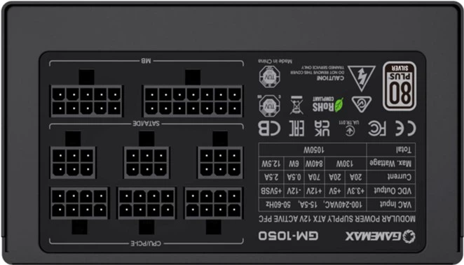 Блок питания GameMax GM-1050 Modular - Фото 6 Блок питания GameMax GM-1050 Modular - изображение 6