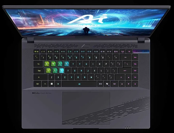 Ноутбук Gigabyte Aorus 16X 2024 I7 14650HX/RTX 4070/RAM 32GB/SSD 1TB/QHD 165Hz - Фото 4 Ноутбук Gigabyte Aorus 16X 2024 I7 14650HX/RTX 4070/RAM 32GB/SSD 1TB/QHD 165Hz - изображение 4