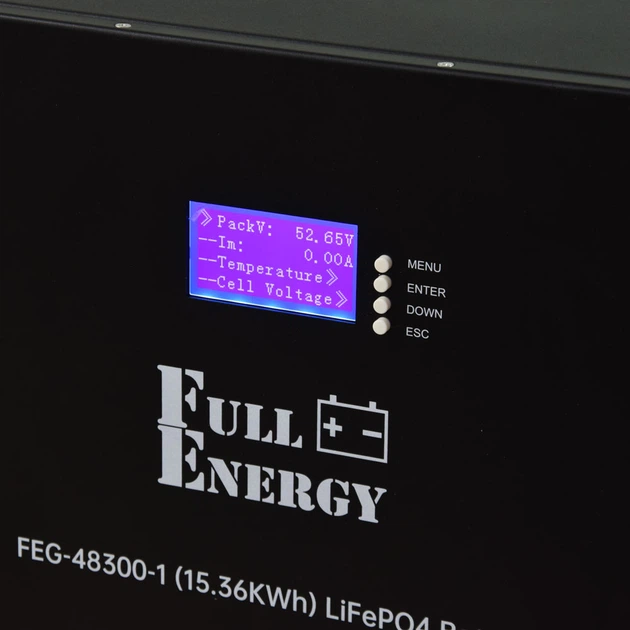 Акумулятор LiFePO4 літій залізо фосфатний 51.2В 300А·год Full Energy FEG-48300-1 (301440) - Фото 2 Акумулятор LiFePO4 літій залізо фосфатний 51.2В 300А·год Full Energy FEG-48300-1 (301440) - изображение 2