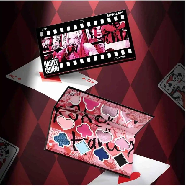 Палетка тіней HARLEY QUINN X SHEGLAM, колекція Харлі Квін від SHEGLAM - Фото 1 Палетка тіней HARLEY QUINN X SHEGLAM, колекція Харлі Квін від SHEGLAM - зображення 1