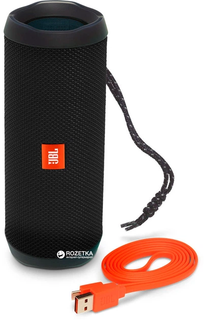 Акустическая система JBL Flip 4 Black (JBLFLIP4BLK) - изображение 4