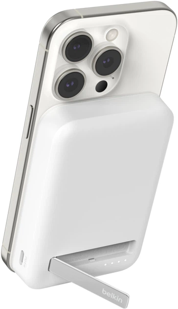 Powerbank Belkin BoostCharge Pro Magnetic 8000 mAh 15W Qi2 White (BPD007BTWH) - obraz 5