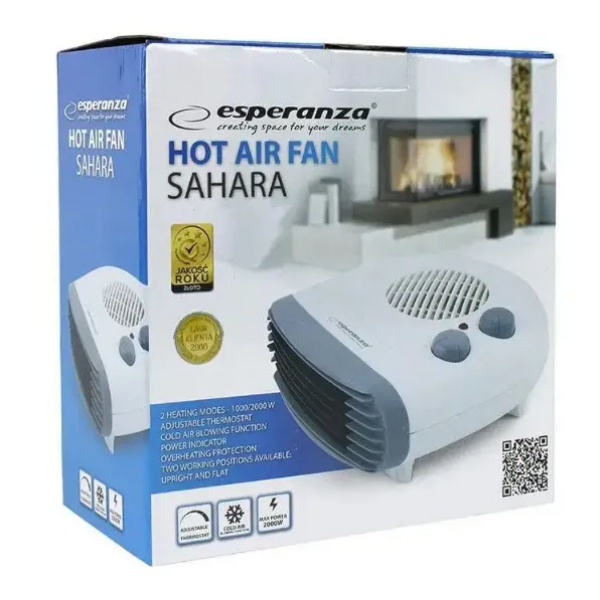 Тепловентилятор ESPERANZA 1000/2000W SAHARA EHH003 - изображение 2