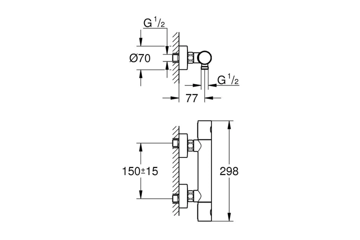 Термостат для душу Grohe QuickFix Precision Get 34773000 - зображення 7