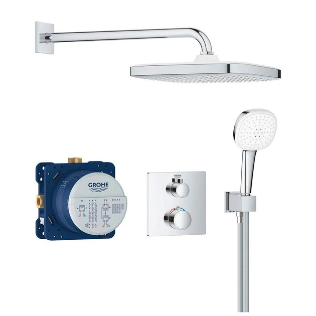 Душова система прихованого монтажу з термостатом Grohe Grohtherm 34871000 - изображение 2