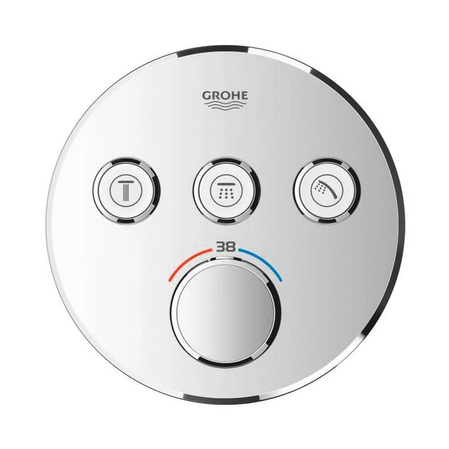 Зовнішня частина термостатичного змішувача Grohe Grohtherm SmartControl 29121000 на 3 виходи - изображение 2