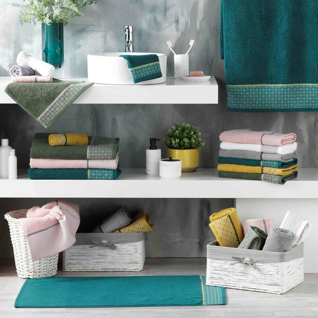 Рушник Douceur d'interieur Belina махровий блакитний 70 x 130 см (3574388012230) - зображення 3