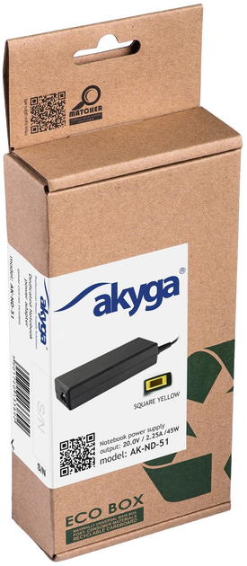 Zasilacz do laptopa AKYGA Lenovo 20V 2.25A 45W (Slip Tip) (AK-ND-51) - obraz 4