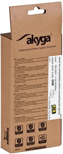 Zasilacz do laptopa AKYGA Lenovo 20V 2.25A 45W (Slip Tip) (AK-ND-51) - obraz 5