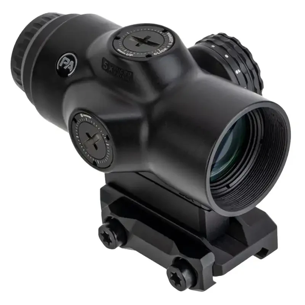 Призматичний приціл Primary Arms SLx 5X Micro Prism сітка ACSS Aurora MIL Meter. Black - зображення 1