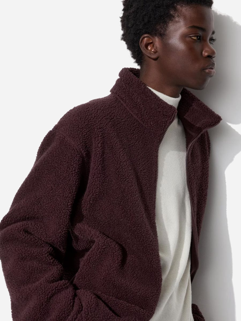 Куртка демисезонная Шерпа мужская Uniqlo 118475694 M Бордовая (1159826538) 