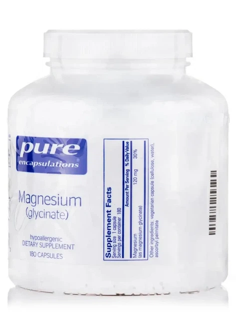 Магній Гліцинат Pure Encapsulations (Magnesium Glycinate) 120 мг 180 капсул - зображення 2