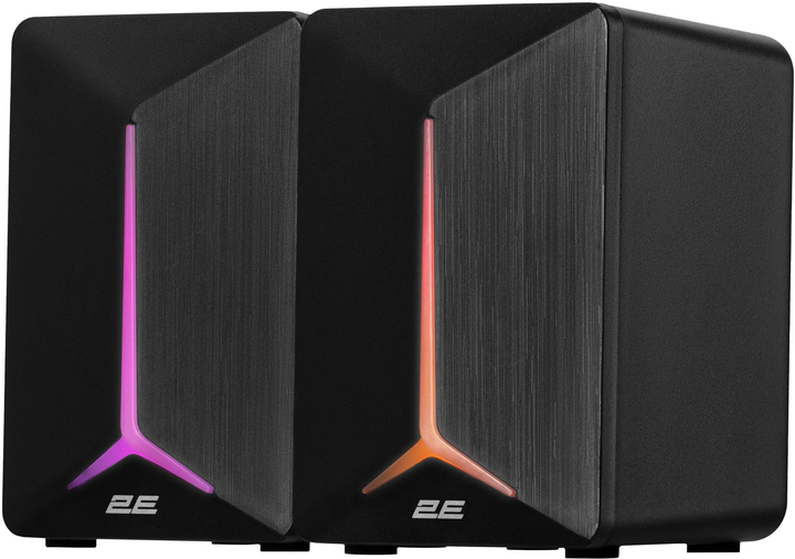 Акустична система 2E Gaming Speakers SG300 2.0 RGB 3.5 мм Black (2E-SG300B) - зображення 1