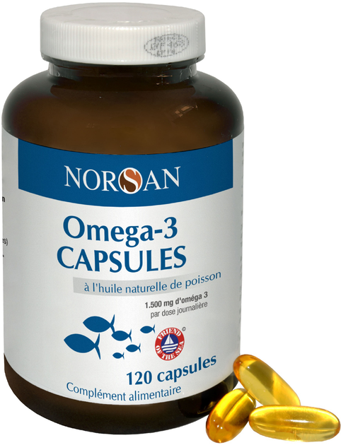 Дієтична добавка Norsan Omega 3 120 капсул (7071963000058) - зображення 1