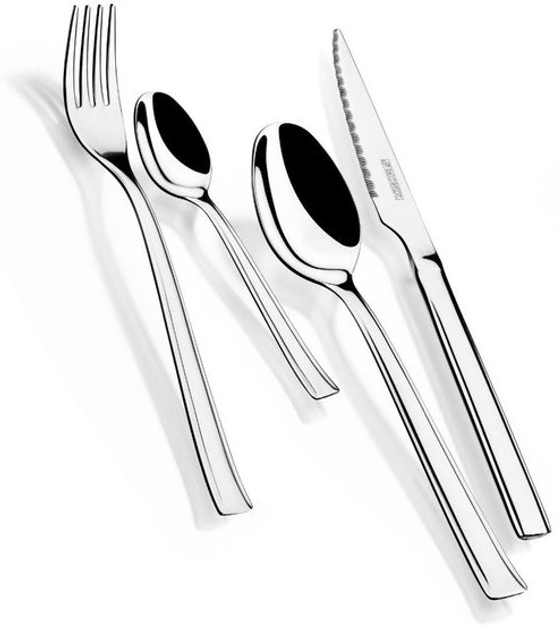 Komplet sztućców Monix Cuberteria M180974 na 6 osób 24 szt (8435092406560) - obraz 3