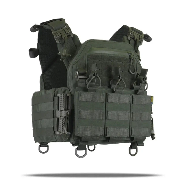 Плитоноска Kiborg GU gen.2 + 3 подсумка Khaki (1000-k55003) - изображение 3