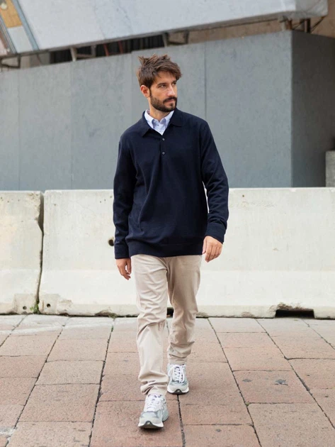 Джемпер мужской Uniqlo 635254607 M Синий (1159826460) - изображение 3