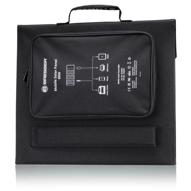 Портативний зарядний пристрій Bresser Mobile Solar Charger 60 Watt USB DC (1073-930150) - Фото 3 Портативний зарядний пристрій Bresser Mobile Solar Charger 60 Watt USB DC (1073-930150) - зображення 3