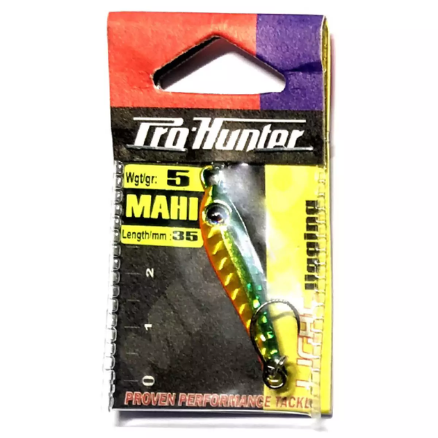Пилькер Prohunter Mahi with single hook 5g Оранжевый/зеленый (1013-9637.00.87) - Фото 1 Пилькер Prohunter Mahi with single hook 5g Оранжевый/зеленый (1013-9637.00.87) - изображение 1