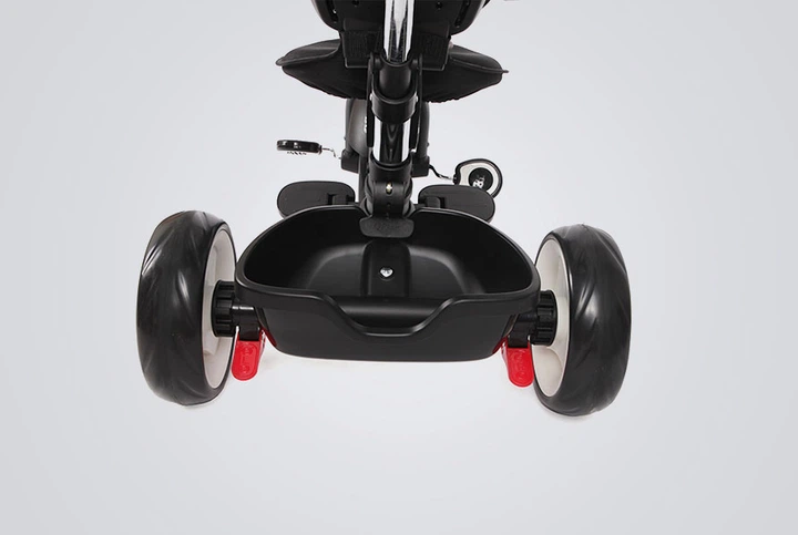 Велосипед детский Qplay RITO Plus EVA Складной Трехколесный Black (S380-8Black) - изображение 8