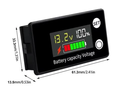 Универсальный индикатор емкости батареи DC 8V to 100V (6133A) - изображение 3